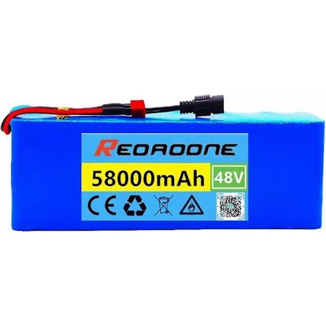 48V 58Ah 13S3P 18650 (58.000 mAh) Lithium-Ionen-Akku für E-Bikes und E-Mopeds. Europäischer Standard 13S3P58000T. (1/5)