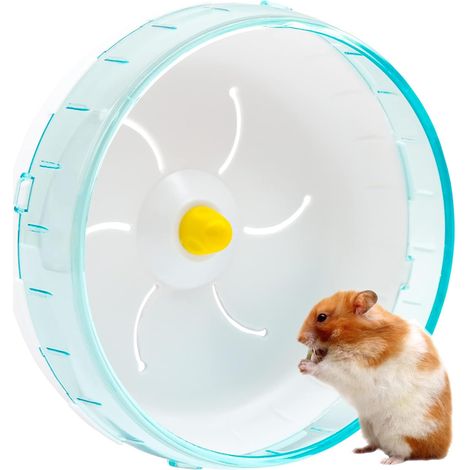 Roue en plastique silencieuse pour hamster, jouet transparent avec surface antidérapante pour petits rongeurs