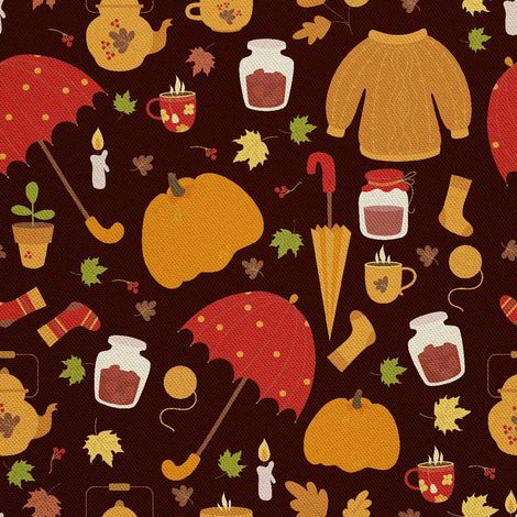 Telas decorativas para exteriores Oxford - Motivo otoño I DX744 (1/5)
