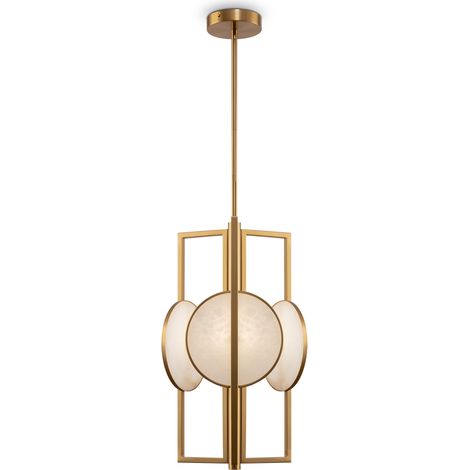 Suspension Maytoni Marmo laiton marbre Ø30,5 3xE14