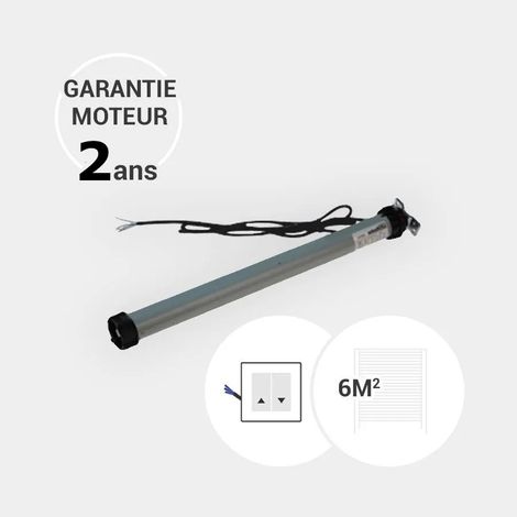Moteur filaire 10 Nm de volet roulant pour tablier de 6 m² maximum (axe octogonal de 40 mm)
