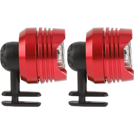 Zweiteilige Schuh-Stirnlampe aus Aluminiumlegierung, multifunktionale, batteriebetriebene Beleuchtung für Radfahren, Wandern und Camping – Rot (1/5)