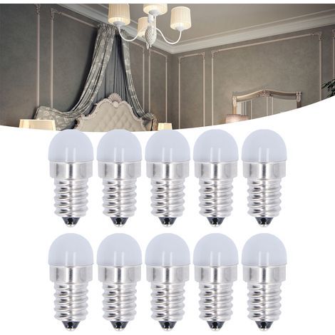 10 pièces Ampoules LED E14 1.5W Blanc Chaud 500lm pour Lustre Applique Murale Basse Tension 24V (1/5)