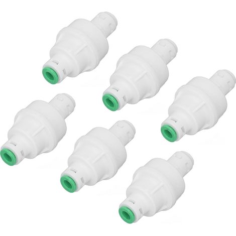 Lot de 10 vannes de réduction de pression à passage direct pour purificateurs d'eau, vanne de régulation de pression à 2 points pour fontaines à eau potable, accessoires d'entrée d'eau à réduction de (1/5)
