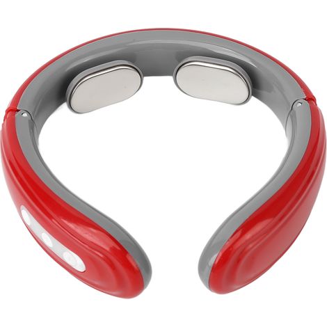 Collier Massageur à Impulsions 9 Intensités 6 Modes Anti-Fatigue Appareil TENS Intelligent Rouge (1/5)