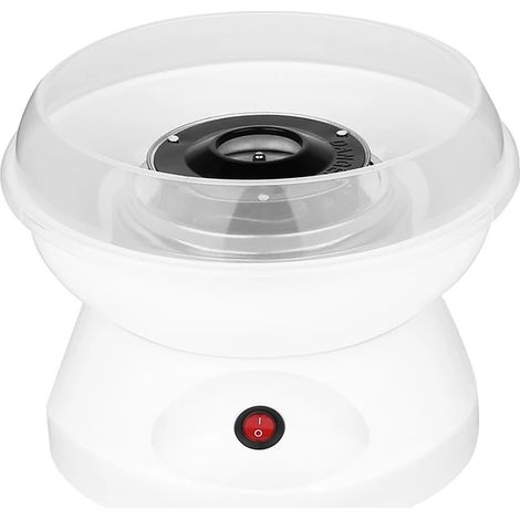 (Blanc) Mini machine à barbe à papa électrique à faire soi-même, norme européenne (1/2)