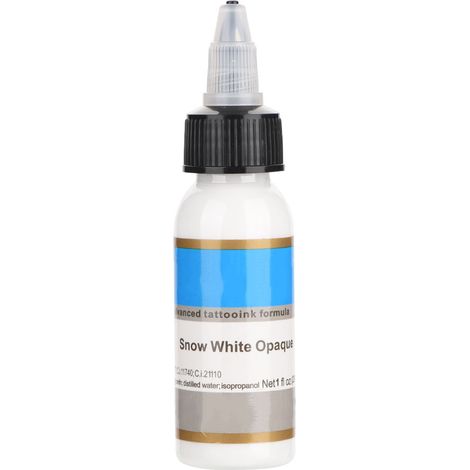 Semi-permanent tattoo blanc 30ml – Encre à sourcils, maquillage permanent pour corps, teinture waterproof (1/5)