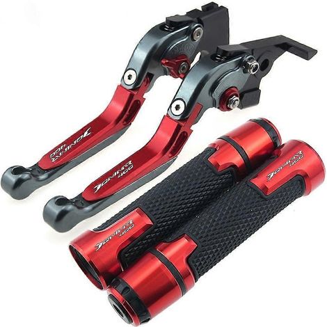 Kit de leviers de frein et d'embrayage pour Bajaj Dominar 400 (rouge)