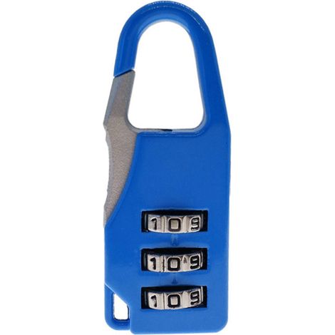 Cadenas à combinaison à 3 chiffres, mini cadenas en alliage de zinc, outil pour valise, tiroir ou boîte à outils, noir (1/5)