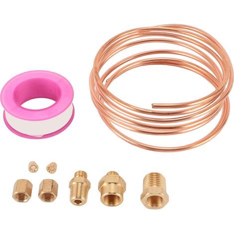 Kit de tubes de jauge de pression d'huile de 72 pouces, Tube en laiton avec raccords 1/8 1/4 NPT (1/5)