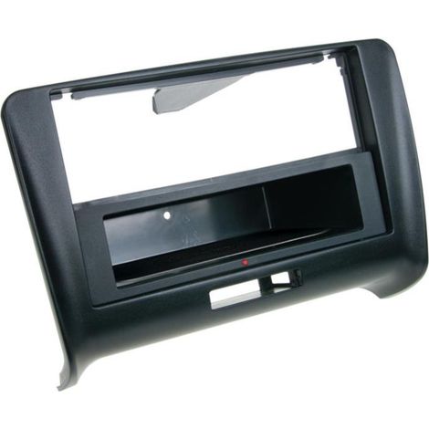 Facade autoradio 2DIN compatible avec Audi TT 06-14 Avec vide poche Induction Qi Noir