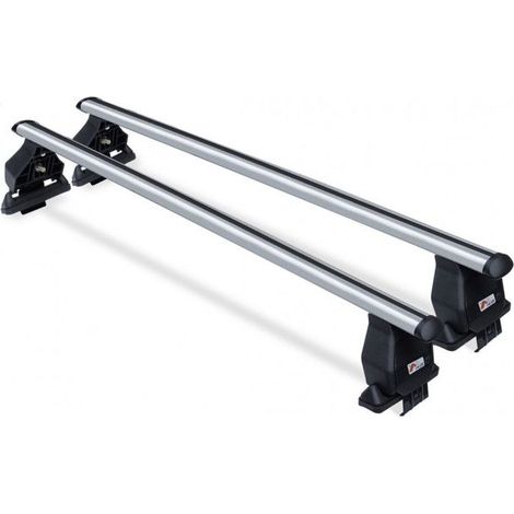 Barres de toit MENABO Tema - Audi S3 Sportback, 5 portes, modèle 2013+ - Aluminium Gris - 1120 mm