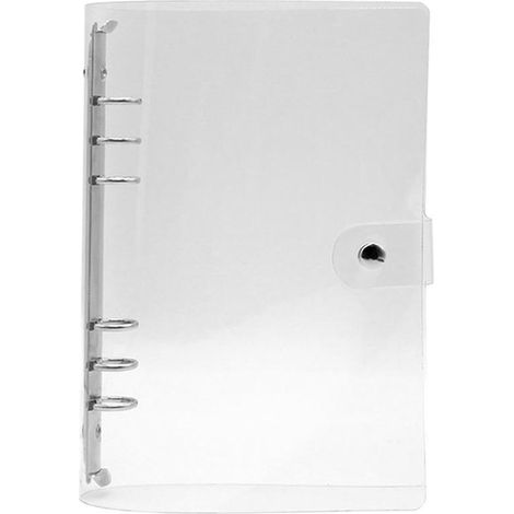 1 transparente PVC-Hülle mit Clip für Ringordner, Kalender, Schul- und Bürobedarf. (1/5)