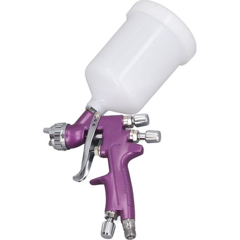 Pistolet à peinture auto buse 1.3mm pot 500ml 2 boutons réglage pulvérisateur haute atomisation pour voiture meuble bateau (1/5)