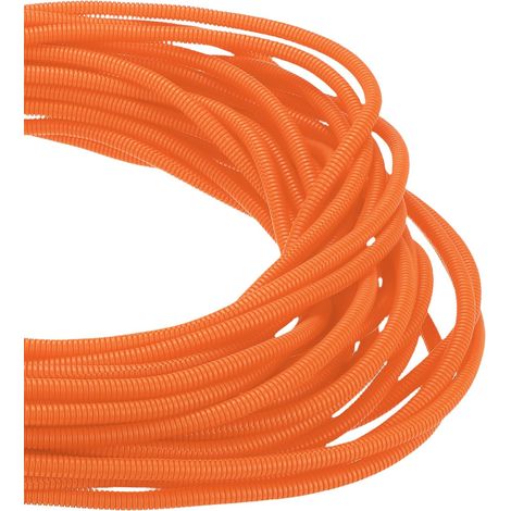 Gaine Fendue Tubulaire 1/4 Pouce Protège-Câbles Orange (1/5)