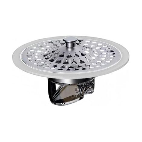 Inserto desagüe desagüe piso, Diámetro 7,7 cm, Diámetro 6,5 cm, abertura tubería 2,9 cm, aberturas 3,2-7,7 cm, Unidad desagüe resistente olores (1/5)