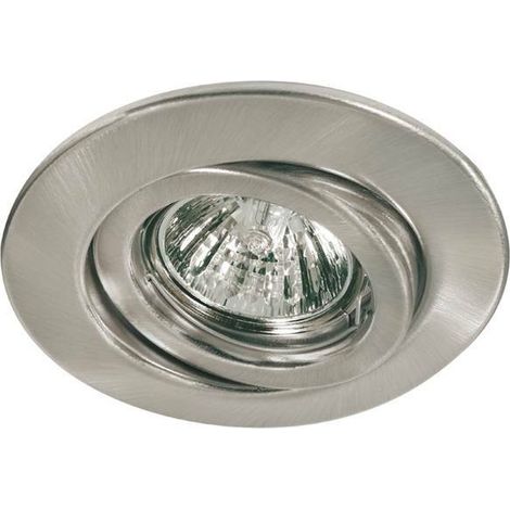 Paulmann faretto a incasso orientabile acciaio spazzolato 50w gu5,3 12v 98968