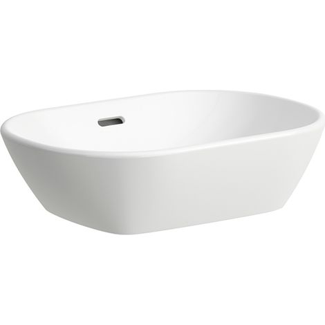 Laufen Lua - Cuenco de lavabo, 50x35 cm, con rebosadero, blanco H8120830001091 (1/3)