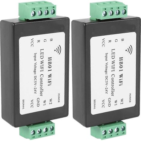 Contrôleur LED RGBW H801 Wi-Fi, entrée DC5-24V (1/5)