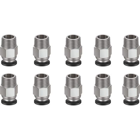 Connecteur Rapide d'air raccords Pneumatiques Rapides Dia 4mmNoirPT1/4 LEMROE 10pcs 4mm 4 Noir (1/5)
