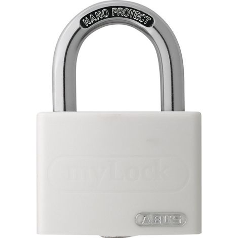 ABUS Vorhangschloss Aluminium T65AL/40 weiß gl.-6402 (1/5)