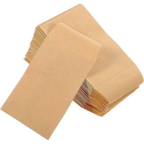 Enveloppes pour pièces de monnaie, petites enveloppes en papier kraft pour usage domestique, fermeture autocollante, format compact, lot de 50. (1/5)
