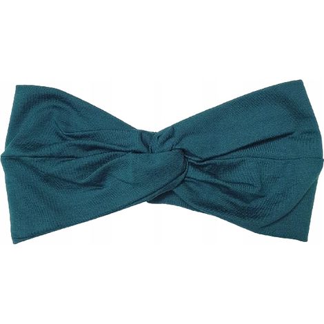 Bandeau élégant pour femme, vert bouteille, en bambou - forme profilée (1/5)