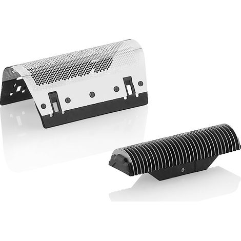 Ersatzfolie und -klinge – 1 Set – Metall – 0,05 mm Schnittbreite – Für Super-Close-Rasierer – Herrenzubehör (1/2)