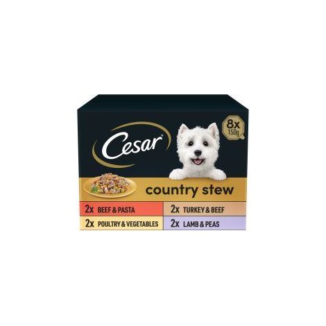 Cesar Country Wet Dog Food Stew Special Selection 8x150g - 730564