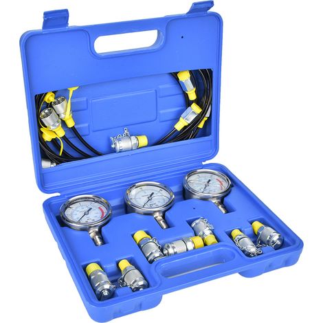 Kit de test de pression hydraulique pour équipements hydrauliques et outils de test de pression d'huile (1/5)