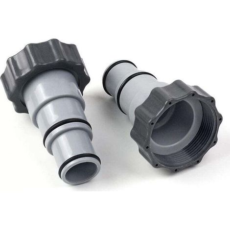Adaptateur De Tuyau De Piscine Avec Collier Pour Pompe À Connexion Filetée (1/4)