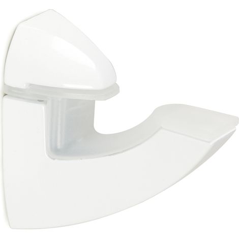 Soporte Regulable para Baldas de Cristal y Madera Fabricado en Zamak Acabado en Blanco Baldas con Espesores de 3-26 mm Medidas 266264 mm Sistema de Fijación 2 Unidades - (1/2)