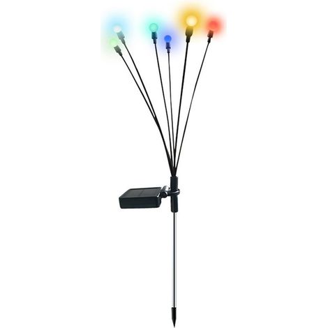 Lampe solaire de jardin étanche, éclairage extérieur pour allées, décoration de jardin, veilleuse, lumière colorée (1/5)