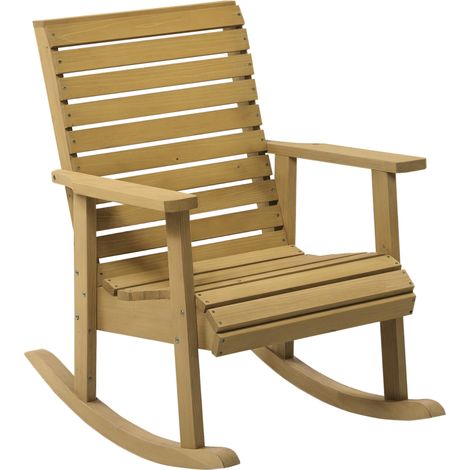 Série Jardin : Fonction bascule, assise et dossier spacieux, structure en bois massif naturel — 64 x 86 x 85 cm pour rangement extérieur d'outils, accessoires de jardin et matériel d'entretien, str...