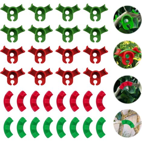 40 PCS Pinces Plantes de Entraînement Plier, Cintreuse de Plantes Faible Stress de 90 Degrés, Clips D'entraînement à Plantes à Faible Stress Réglable (1/5)