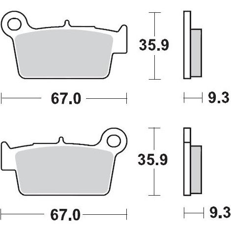 PASTILLAS DE FRENO MOTO-MASTER KH367 SINTER METAL ENDURO: 21 (NITRO) KAWASAKI KXF 250 04-, KXF 450 04-, KXE 450 10-, SUZUKI RMZ 250 04-, RMZ 450 05-, YAMAHA YZ 125 03-, WR 250 08-14, YZ 250 02-, WR / 
