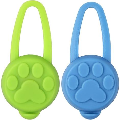 2 Pièces Pendentif Lumineux Clignotant LED,Pendentif Lumineux Chien,Collier LED de Silicone,avec 3 Modes de Clignotement,pour Chien,Animaux,Porte-clés,Cyclisme,Course,Randonnée(Bleu + Vert) (1/5)
