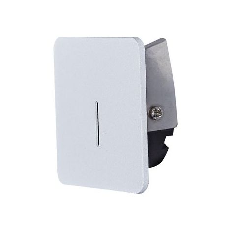 Mantra Luz LED empotrable cuadrada para escalera o pasillo SOTAVENTO blanca, 56mm 3W 3000K, IP42, corte 45mm (1/3)