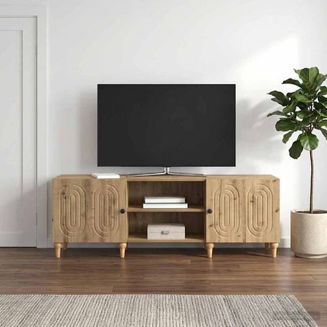vidaXL Mueble de TV 150 x 31 x 50 cm Roble artisan (1/5)