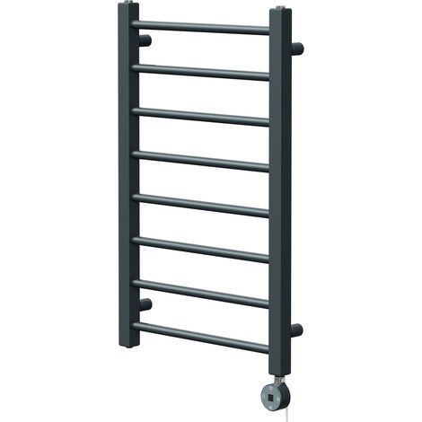 Wholesale Domestic Cohen Anthracite 800mm x 500mm Straight Digital Thermostatic Electric Heated Towel Rail (1/5)