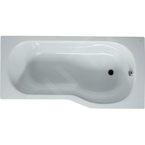 Jika Tigo - Baignoire asymétrique 1600x800x430 mm, droite, blanc H2202100000001 (1/2)