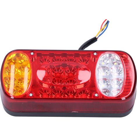 Feu arrière 12V 32 LED, feu de freinage arrière, feu de signalisation adapté aux remorques, camions et fourgonnettes. (1/5)