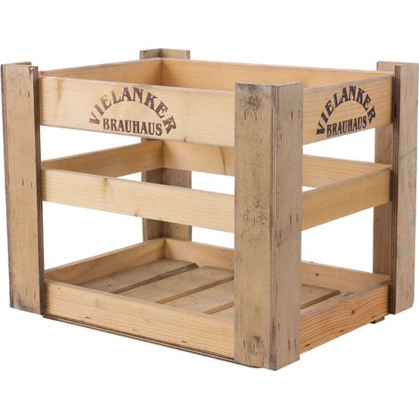 Rustikale Bierkiste vom Vielanker Brauhaus 40x30x31cm (1/5)