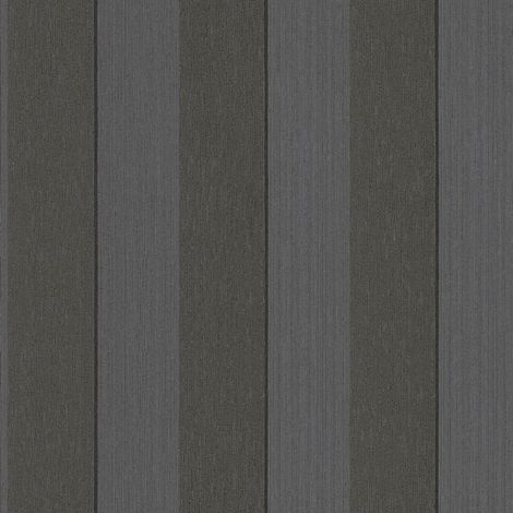 BRICOFLOR Papier peint rayures Papier peint intissé Marron - 10,05 x 0,53 m (1/5)