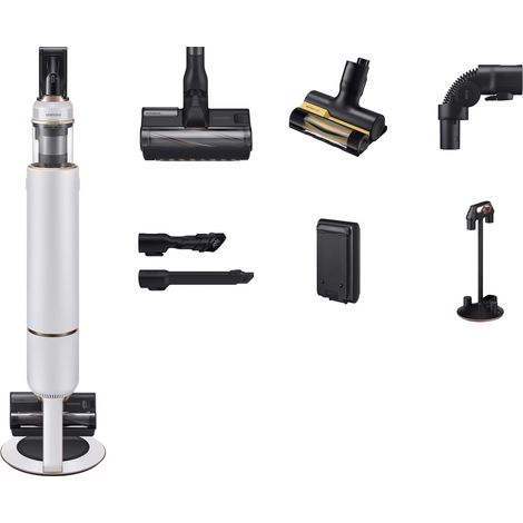 Samsung VS20B95823W Kabelloser Staubsauger ohne Beutel, Schwarz/Weiß