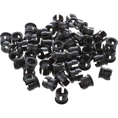 50 supports de LED en plastique noir de 5 mm pour panneau d'affichage à clip (1/5)