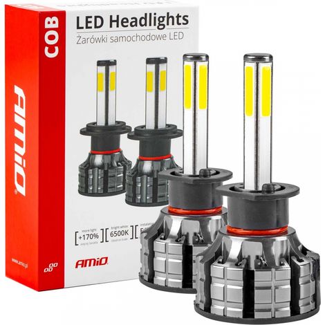 Bombillas LED para coche serie COB H1 6500K amio-02842 (1/5)