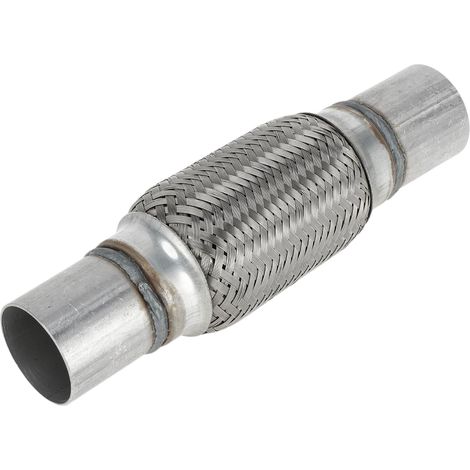 Tuyau D'Échappement De Véhicule 1,88 Pouce OD Tuyau D'Échappement Tressé Flexible Tube De Tuyau Flexible Universel De Couleur Argent 1 Pièce (1/5)
