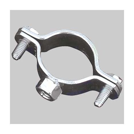SOLO COLLARE FERMA TUBO IN ACCIAIO ZINCATO - 1 - 2 pezzi - MADE IN ITALY