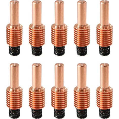 10 électrodes 220842 compatibles avec les torches de découpe plasma 45XP/65/85/105